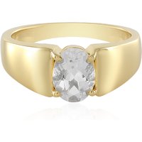 Weißer Topas-Silberring Weißer Topas-Silberring