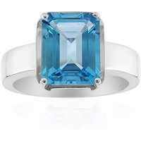 Schweizblauer Topas-Silberring (Pallanova) Schweizblauer Topas-Silberring (Pallanova)