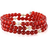 Roter Onyx-Stahlarmreif (Riya) Roter Onyx-Stahlarmreif (Riya)