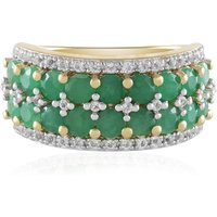 Socoto-Smaragd-Silberring Socoto-Smaragd-Silberring