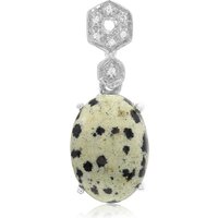 Dalmatiner-Jaspis-Silberanhänger Dalmatiner-Jaspis-Silberanhänger