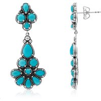 Türkis-Silberohrringe (Desert Chic) Türkis-Silberohrringe (Desert Chic)