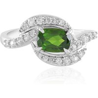 Russischer Diopsid-Silberring Russischer Diopsid-Silberring