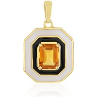 Madeira-Citrin-Silberanhänger Madeira-Citrin-Silberanhänger