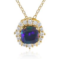 Mezezo-Opal-Silberhalskette (Adela Silber) Mezezo-Opal-Silberhalskette (Adela Silber)