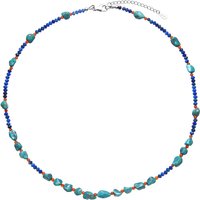 Edelstein-Silberhalskette Edelstein-Silberhalskette