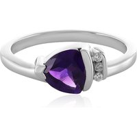 Sibirischer Amethyst-Silberring Sibirischer Amethyst-Silberring