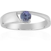 Nicht erhitzter Tansanit-Silberring (Pallanova) Nicht erhitzter Tansanit-Silberring (Pallanova)