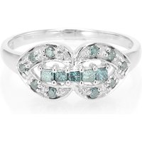 Fancy-Diamant-Silberring Fancy-Diamant-Silberring