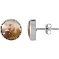 Moosachat-Silberohrringe (Bali Barong) Moosachat-Silberohrringe (Bali Barong)