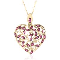 Rhodolith-Silberhalskette Rhodolith-Silberhalskette