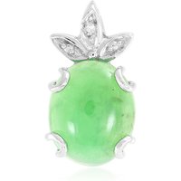 Kaiserlicher Chrysopras-Silberanhänger Kaiserlicher Chrysopras-Silberanhänger