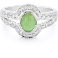 Kaiserlicher Chrysopras-Silberring Kaiserlicher Chrysopras-Silberring