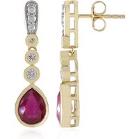 Madagaskar-Rubin-Goldohrringe (de Melo) Madagaskar-Rubin-Goldohrringe (de Melo)