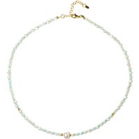 Edelstein-Silberhalskette Edelstein-Silberhalskette