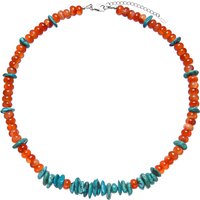 Edelstein-Silberhalskette Edelstein-Silberhalskette