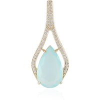 Paraiba-Opal-Goldanhänger (AMAYANI) Paraiba-Opal-Goldanhänger (AMAYANI)