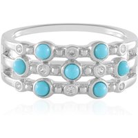 Sleeping Beauty-Türkis-Silberring Sleeping Beauty-Türkis-Silberring