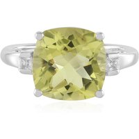 Limonen-Quarz-Silberring Limonen-Quarz-Silberring