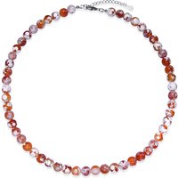 Kirschblüten-Achat-Silberhalskette Kirschblüten-Achat-Silberhalskette