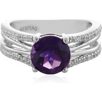 Sibirischer Amethyst-Silberring Sibirischer Amethyst-Silberring