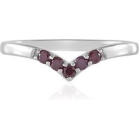 I2 Purpur-Brillant-Silberring I2 Purpur-Brillant-Silberring