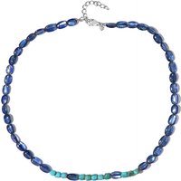 Edelstein-Silberhalskette Edelstein-Silberhalskette