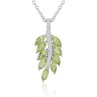 Peridot-Silberhalskette Peridot-Silberhalskette