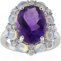Sambia-Amethyst-Silberring Sambia-Amethyst-Silberring