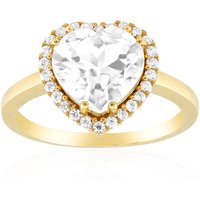 Weißer Topas-Silberring Weißer Topas-Silberring