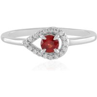 Tansania-Rubin-Silberring Tansania-Rubin-Silberring