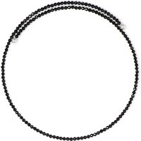 Schwarzer Spinell-Stahlhalsreif (Riya) Schwarzer Spinell-Stahlhalsreif (Riya)