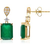 AAA-Sambia-Smaragd-Goldohrringe (CIRARI) AAA-Sambia-Smaragd-Goldohrringe (CIRARI)