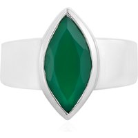 Grüner Onyx-Silberring (MONOSONO COLLECTION) Grüner Onyx-Silberring (MONOSONO COLLECTION)