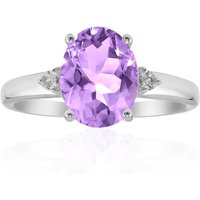 Lavendel-Amethyst-Silberring Lavendel-Amethyst-Silberring
