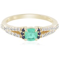 Russischer Smaragd-Goldring (Adela Gold) Russischer Smaragd-Goldring (Adela Gold)