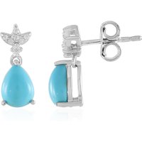 Sleeping Beauty-Türkis-Silberohrringe Sleeping Beauty-Türkis-Silberohrringe