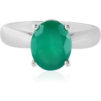 Grüner Onyx-Silberring Grüner Onyx-Silberring