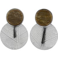 Versteinertes Holz-Silberohrringe (dagen) Versteinertes Holz-Silberohrringe (dagen)