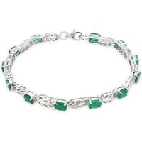 Sambia-Smaragd-Silberarmband Sambia-Smaragd-Silberarmband