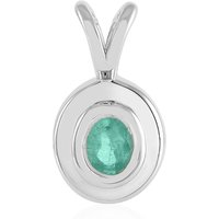 Russischer Smaragd-Silberanhänger Russischer Smaragd-Silberanhänger