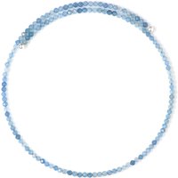 Brasilianischer Aquamarin-Stahlhalsreif (Riya) Brasilianischer Aquamarin-Stahlhalsreif (Riya)