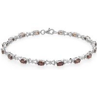 Roter Zirkon-Silberarmband Roter Zirkon-Silberarmband