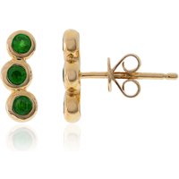 Kenianischer Tsavorit-Goldohrringe (CIRARI) Kenianischer Tsavorit-Goldohrringe (CIRARI)