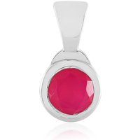 Himbeer-Chalzedon-Silberanhänger Himbeer-Chalzedon-Silberanhänger