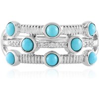 Sleeping Beauty-Türkis-Silberring Sleeping Beauty-Türkis-Silberring