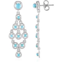 Sleeping Beauty-Türkis-Silberohrringe Sleeping Beauty-Türkis-Silberohrringe