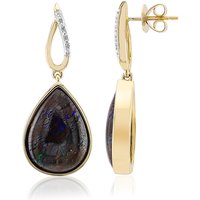 Boulder-Opal-Goldohrringe Boulder-Opal-Goldohrringe