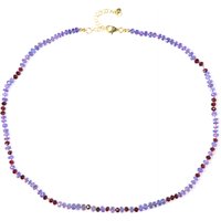 Edelstein-Silberhalskette Edelstein-Silberhalskette