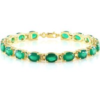 Grüner Onyx-Silberarmband Grüner Onyx-Silberarmband